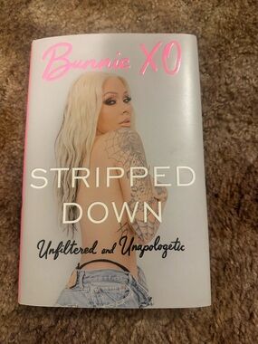 Bunnie XO "Stripped Down" Hardcover Book - Pink & White Cover